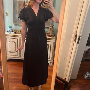 70s vintage sleek maxi dress